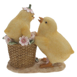 Фигурка декоративная "Цыплята", L9 W4,5 H9 см