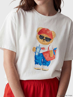 Пижама Ayı Teddy Baskılı Kadın Şortlu Pijama Takımı женская с шортами