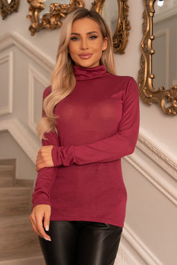 Водолазка Open Style 6435 бордовый