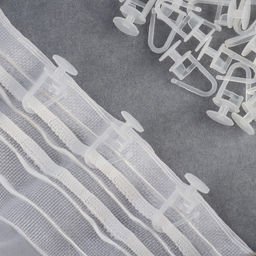 Цена за 200 шт. Крючок для штор, гвоздик с замком, d=12×25 мм, прозрачный