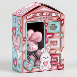 Цена за 2 шт. Мягкая игрушка-адвент Заяц - Milo toys фото 2
