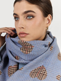 в составе ШЕРСТЬ  и КАШЕМИР Большой, мягкий, теплый  двусторонний палантин - Tantino фото 2