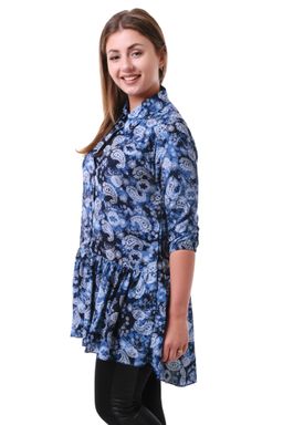 Рубашка штапель огурцы - Марлен фото 2