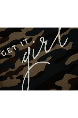 Футболка для девочки	 UD 4574 хаки - Mini maxi фото 6