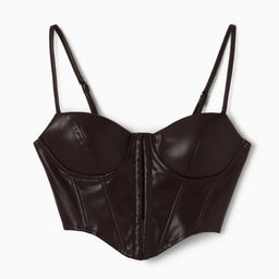 Корсет женский кожаный MIST, размер 40 (XS), коричневый