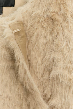 ZW COLLECTION FAUX FUR BELTED JACKET - Zara фото 11