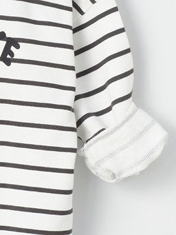 Bisiklet Yaka Bask?l? Erkek Bebek Sweatshirt - Waikiki фото 2