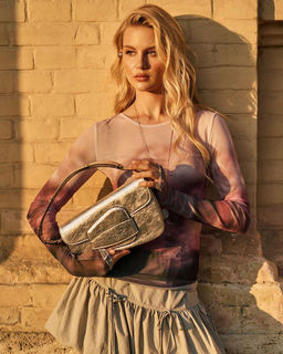 Лонгслив из сетки с принтом 457.4.14