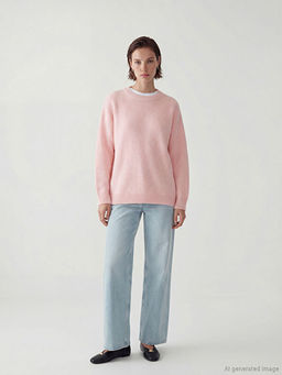 Bisiklet Yaka Kad?n Triko Kazak