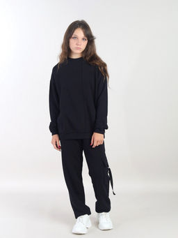 CWJG 63996-22-428 Джемпер для девочки,черный