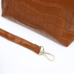 Сумка кросс-боди на молнии, цвет коричневый - Simaland фото 5