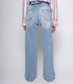 Джинсы #БШ2212, голубой