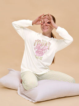 PELICAN, пижама для девочек, Молочный