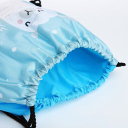 Мешок для обуви на шнурке, цвет голубой - Simaland фото 3