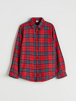 Ekose Uzun Kollu Erkek ?ocuk G?mlek