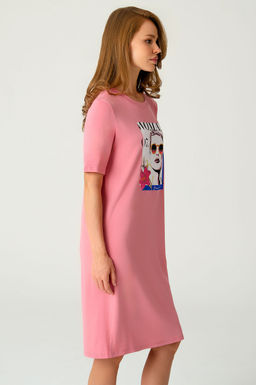 Арт. 8608 Туника женская 42-50 (5 шт) Цвет:коралловый - Калинка фото 12