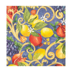 Скатерть «Этель» Southern fruits, d=215 см с ГМВО, 100% хлопок, саржа 190 г/м²