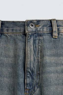 JEANS BOLSILLO CARPINTERO LAVADO / Azul / Verde - Zara фото 9