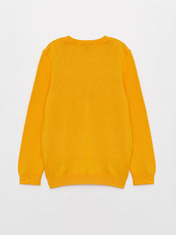 Bisiklet Yaka Basic Uzun Kollu Erkek ?ocuk Triko Kazak - Waikiki фото 2