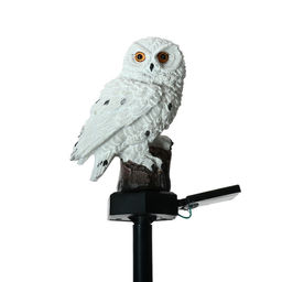 Садовый светильник Полярная сова, уличный, на солнечной батарее, 45 см, 1 LED, свечение тёплое белое - Luazon lighting фото 3