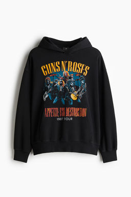 Sudadera con capucha y motivo Oversized Fit - H&m фото 5