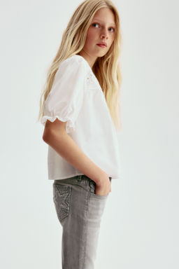 Flared Leg Low Jeans con detalle bordado - H&m фото 4