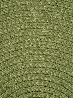 Салфетка под приборы, 38 см, полипропилен, круглая, зеленая, Косы, Matera - Anna lafarg фото 6