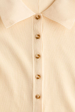 Top de punto fino con tapeta de botones - H&m фото 5