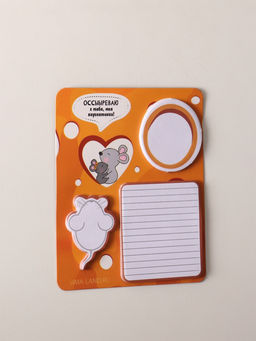 Цена за 2 шт. Магнит на холодильник с блоком для записей и стикерами Оссыыреваю с тебя, моя вкуснятинка!, 10?12 см - Simaland фото 2