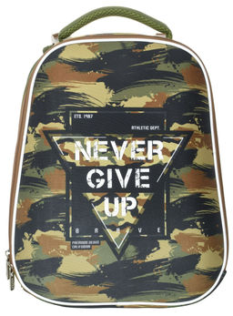 Рюкзак Schoolformat Military, модель ERGONOMIC+, жесткий каркас, двухсекционный, 38х30х18 ...