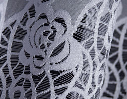 Готовые шторы арт. 209101/170, занавеска, размеры 300 см ширина х 170 см высота, класс ЛЮКС с эффектом обьемной вышивки, белоснежный цвет, ГОТОВЫЕ ШТОРЫ, ширина 300 см x высота 250 см (на шторной ленте)