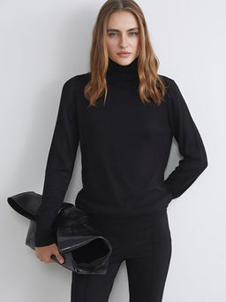 Bal?k?? Yaka Kad?n Triko Kazak