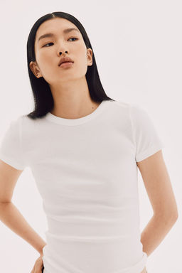 Camiseta en canale de mezcla de modal - H&m фото 3