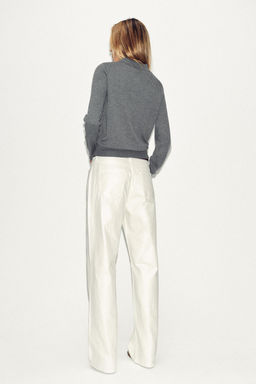 PLAIN KNIT POLO SHIRT - Zara фото 30