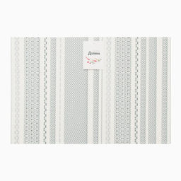 Салфетка на стол «Доляна», белый/зелёный, 45×30 см