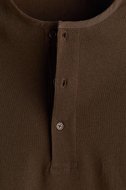 Camiseta con cuello panadero Relaxed Fit - H&m фото 4
