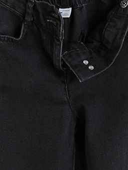 Beli Ayarlanabilir Lastikli K?z ?ocuk Jean Pantolon