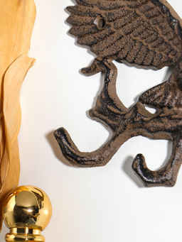 Крючки декоративные чугун "Орёл на ветке" 17х12,5х2 см