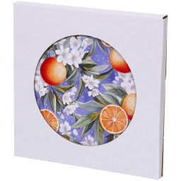 Цена за 2 шт. Подставка керамическая 16*16см "Апельсиновый рай"