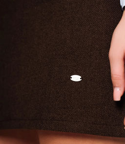 Юбка #КТ8961, тёмно-коричневый