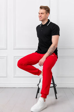 Спортивные брюки Футер 2-х ниточный, 75% хлопок, 20%  полиэстер, 5%  лайкра