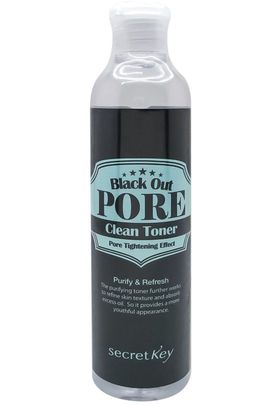 secret Key Black Out PORE Clean Toner Тонер для лица с древесным углем  фото 2