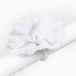 Бант для волос на резинке школьный, белый, 13 см, Минни Маус