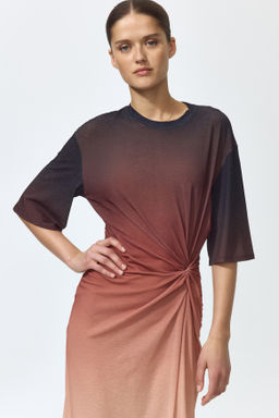 Vestido camiseta con nudo decorativo - H&m фото 5