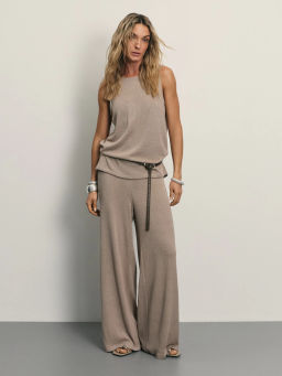 Широкие брюки из фактурной ткани / Zarina