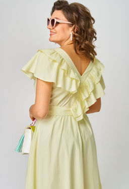 Платье EVA GRANT 7225М лимонный
