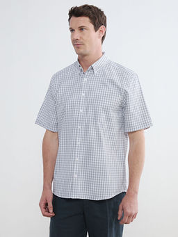 Regular Fit Ekose Poplin Erkek G?mlek