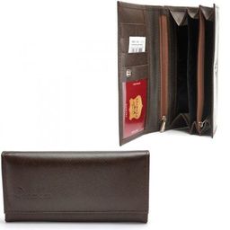 Портмоне женское Premier-DM-1 н/к, 6 отд, 4 карм, коричнево-серый сафьян (555) 221259