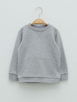 Bisiklet Yaka Uzun Kollu Basic Erkek Bebek Sweatshirt 2li - Waikiki фото 2