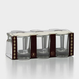 Цена за 6 шт. Набор стопок «Гладкий», 50 мл, 6 шт., стекло, прозрачный